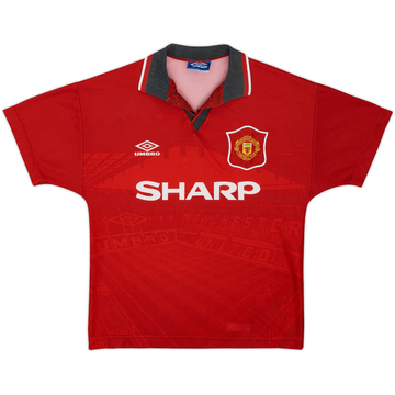 1994-96 Manchester United Home Shirt - 9/10 - (Y)
