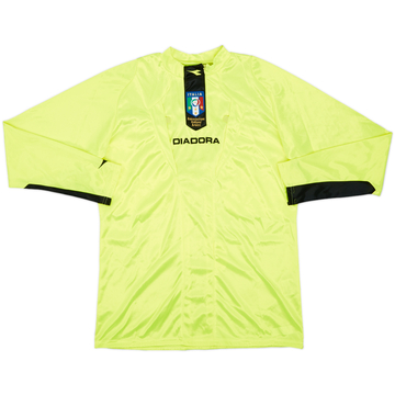 2009-10 Italy FIGC Diadora Referee L/S Shirt - 9/10 - (M)