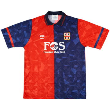 1990-93 Cagliari Home Shirt #10 - 8/10 - (L)
