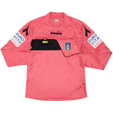 2017-18 Italy Diadora Referee L/S Shirt - 10/10 - (M)