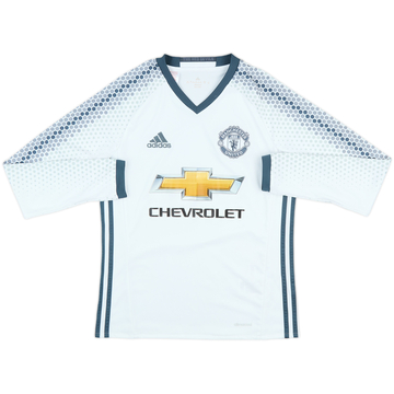 2016-17 Manchester United Third L/S Shirt - 7/10 - (L.Boys)
