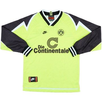 1995-96 Borussia Dortmund Home L/S Shirt - 9/10 - (L.Boys)
