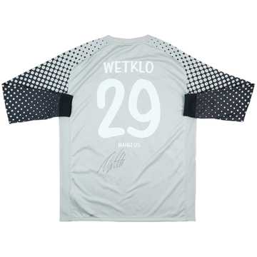 2010-11 FSV Mainz Match Issue Signed GK Shirt Wetklo #29