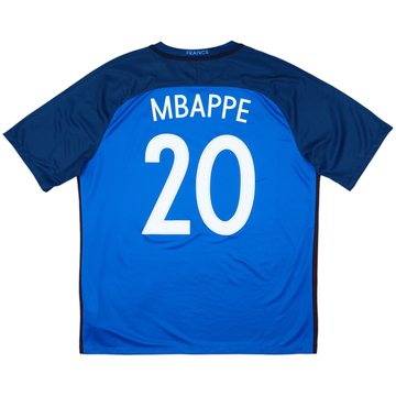2016-17 France Home Shirt Mbappe #20 - 4/10 - (XL)