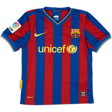 2009-10 Barcelona Home Shirt - 9/10 - (S.Boys)