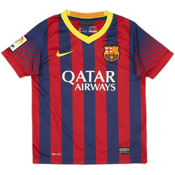 2013-14 Barcelona Home Shirt - 8/10 - (S.Boys)