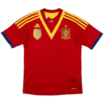 2013 Spain Confederation Cup Home Shirt - 5/10 - (M.Boys)