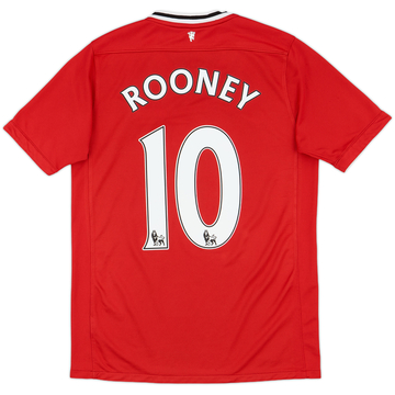 2011-12 Manchester United Home Shirt Rooney #10 - 8/10 - (XL.Boys)