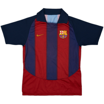 2003-04 Barcelona Basic Home Shirt - 5/10 - (L.Boys)