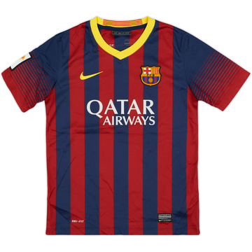 2013-14 Barcelona Home Shirt - 7/10 - (M.Boys)