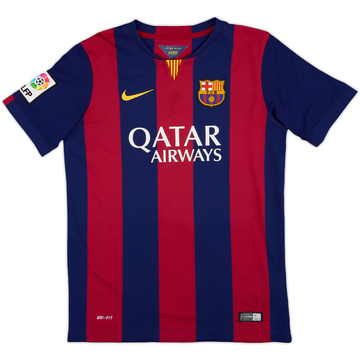 2014-15 Barcelona Home Shirt - 8/10 - (L.Boys)