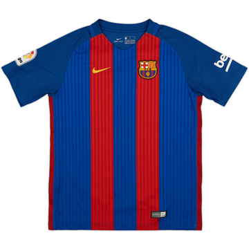 2016-17 Barcelona Home Shirt - 9/10 - (L.Boys)