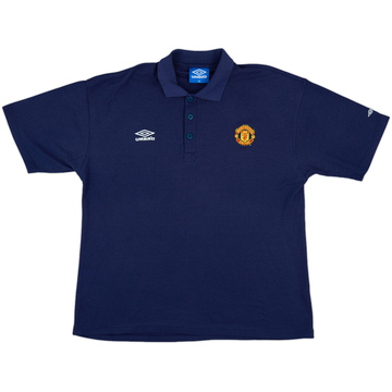 1998-99 Manchester United Umbro Polo Shirt - 9/10 - (XXL)