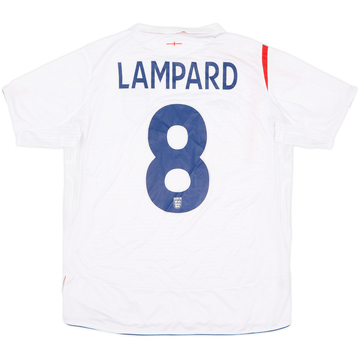 2005-07 England Home Shirt Lampard #8 - 5/10 - (L)