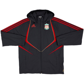 2009-10 Liverpool adidas Hooded Rain Jacket - 6/10 - (M)
