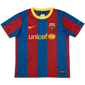 2010-11 Barcelona Home Shirt - 8/10 - (M.Boys)