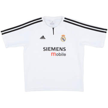 2003-04 Real Madrid Home Shirt - 8/10 - (L.Boys)