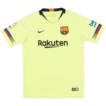 2018-19 Barcelona Away Shirt - 6/10 - (L.Boys)