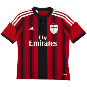 2014-15 AC Milan Home Shirt - 8/10 - (M.Boys)