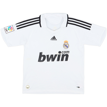 2008-09 Real Madrid Home Shirt - 7/10 - (L.Boys)