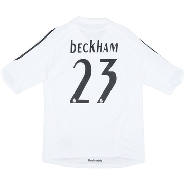 2005-06 Real Madrid Home Shirt Beckham #23 - 8/10 - (L)