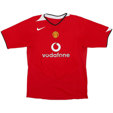 2004-06 Manchester United Home Shirt - 7/10 - (XL.Boys)