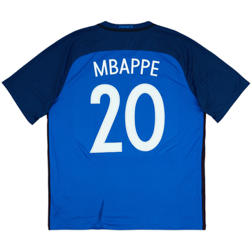 2016-17 France Home Shirt Mbappe #20 - 4/10 - (XL)