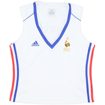 2004-05 France adidas Cropped Vest Shirt - 9/10 - (Women's L)