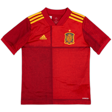 2020-21 Spain Home Shirt - 8/10 - (M.Boys)