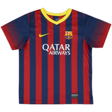 2013-14 Barcelona Home Shirt - 9/10 - (6-7 Years)