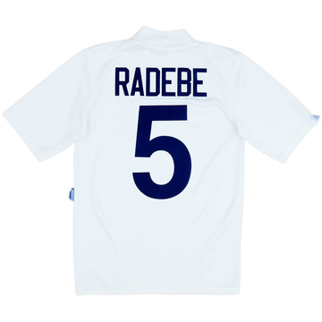 1995-96 Leeds United Home Shirt Radebe #5 - 8/10 - (S)