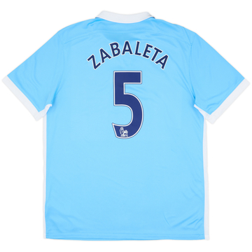 2015-16 Manchester City Home Shirt Zabaleta #5 - 8/10 - (L)