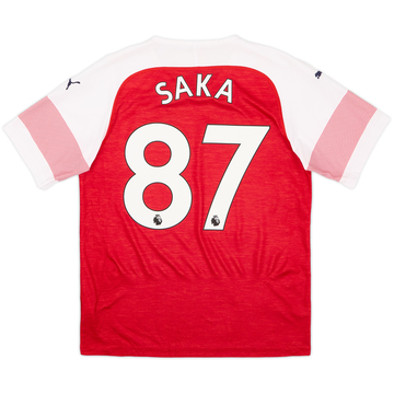 2018-19 Arsenal Home Shirt Saka #87