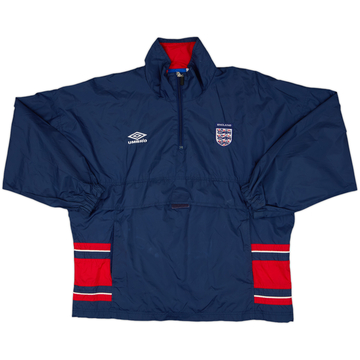 2000-02 England Umbro 1/4 Zip Drill Top - 8/10 - (M)