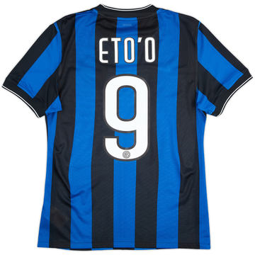 2009-10 Inter Milan Home Shirt Eto'o #9 - 7/10 - (S)