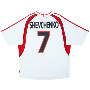 2000-02 AC Milan Away Shirt Shevchenko #7 - 6/10 - (XL)