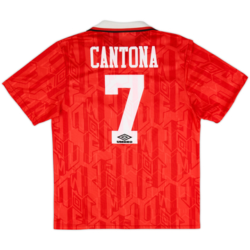 1992-94 Manchester United Home Shirt Cantona #7 - 6/10 - (L)
