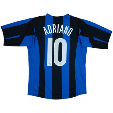 2004-05 Inter Milan Home Shirt Adriano #10 - 8/10 - (L)