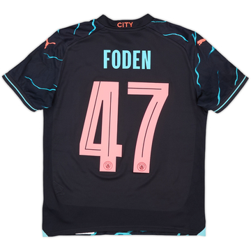 2023-24 Manchester City Third Shirt Foden #47 - 6/10 - (13-14 Years)
