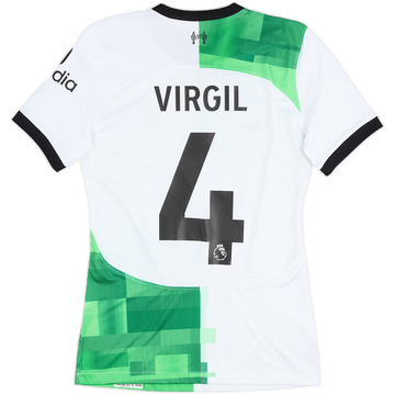 2023-24 Liverpool Authentic Away Shirt Virgil #4 - 8/10 - (S)