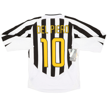 2003-04 Juventus Home L/S Shirt Del Piero #10 (S)