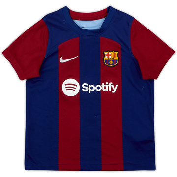 2023-24 Barcelona Home Shirt - 7/10 - (5-6 Years)