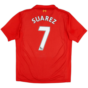 2012-13 Liverpool Home Shirt Suarez #7 - 5/10 - (L)