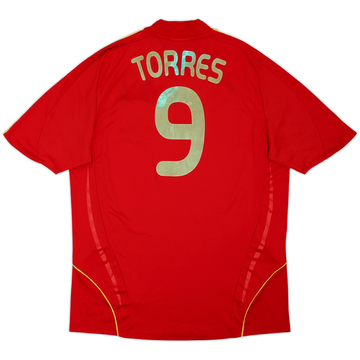 2007-09 Spain Home Shirt Torres #9 - 5/10 - (L)