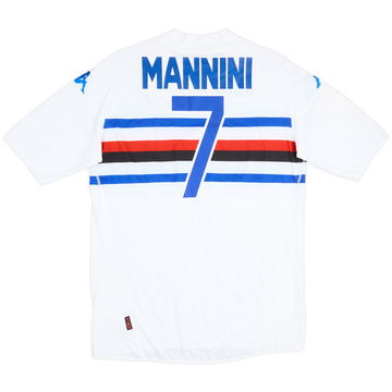 2009-10 Sampdoria Match Issue Away Mannini #7