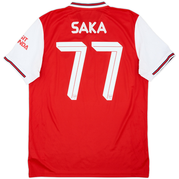 2019-20 Arsenal Home Shirt Saka #77 - 5/10 - (L)