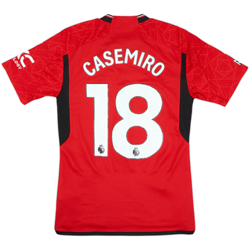 2023-24 Manchester United Home Shirt Casemiro #18 - 9/10 - (S)
