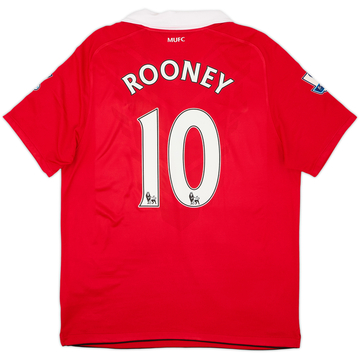 2010-11 Manchester United Local Camiseta Rooney #10 - 9/10 - (L)