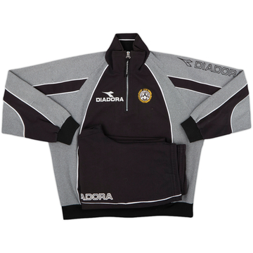 1999-00 Udinese Diadora 1/4 Zip Tracksuit - 9/10 - (L)