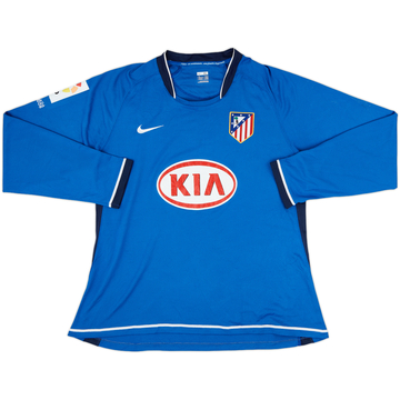 2007-08 Atletico Madrid Player Issue Away L/S Shirt - 6/10 - (XL)